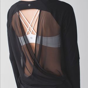 Lululemon Black Open Back Top